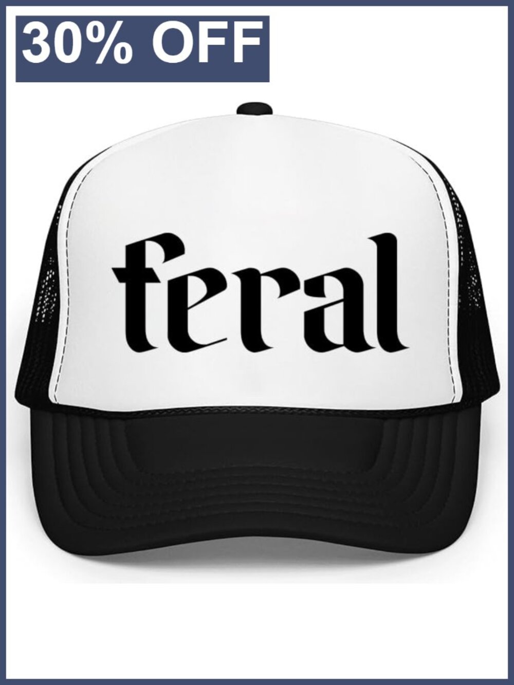 Polyester Mesh Trucker Hat Snapback Adjustable Unisex Cap